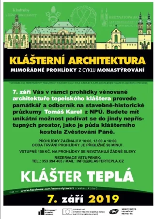 Speciální prohlídky " MONASTÝROVÁNÍ "